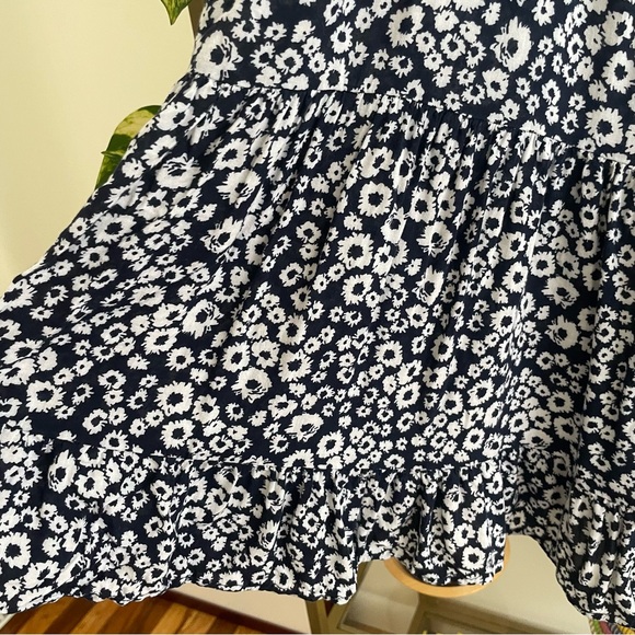 Brandy Melville Black and White Floral Tank Dress - Picture 2 of 5